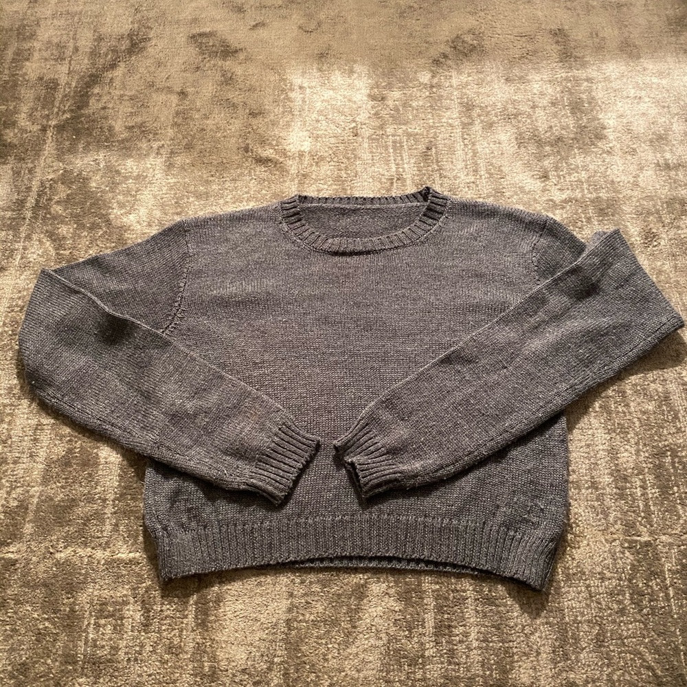 Gray sweater